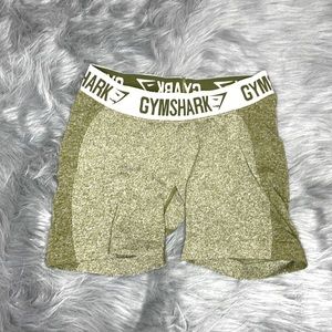 Original Gymshark Flex Seamless Shorts in the color Khaki Green. In size Med.